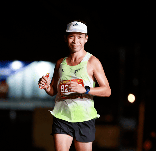 A Runner representing KSK as pacer participating in the KL Marathon for Charity