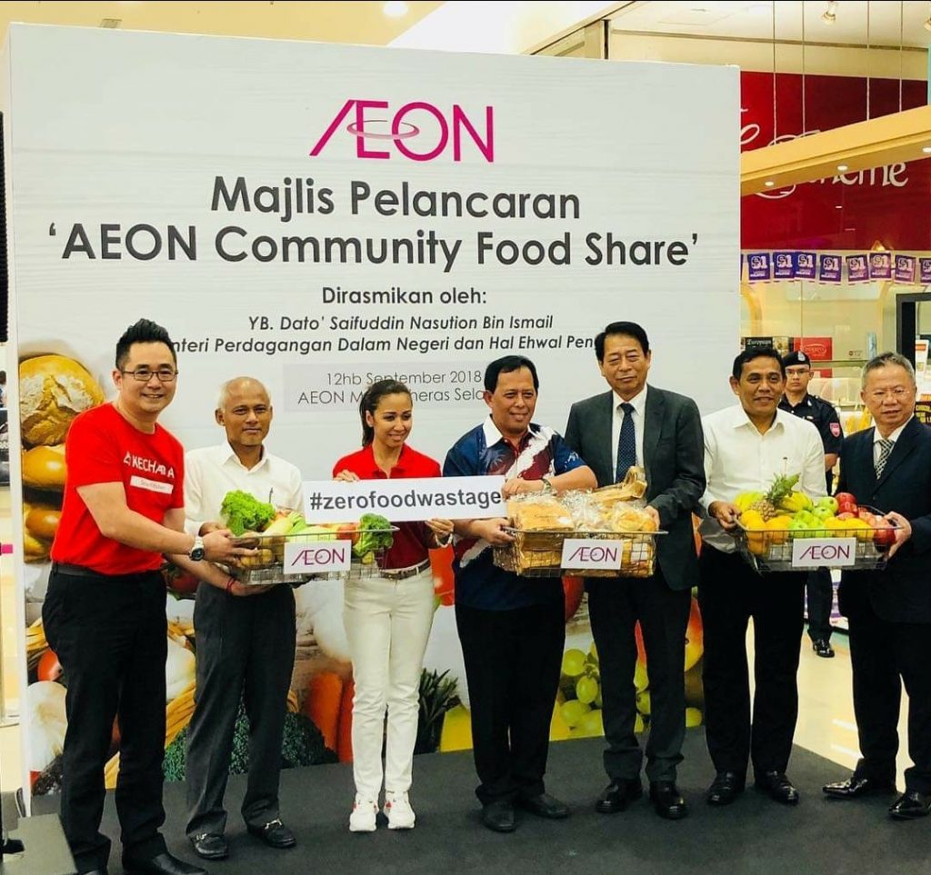 Nationwide surplus food with AEON Co.